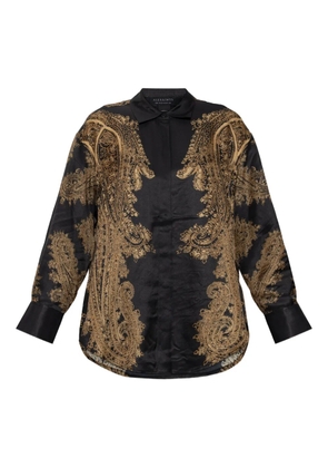 AllSaints Bernie paisley blouse - Black