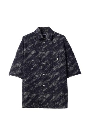 Jacquemus Rio fish-print short-sleeve shirt - Black