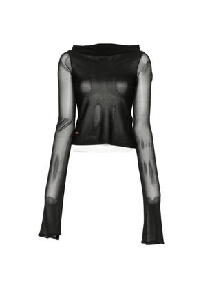 Cult Gaia Andarna split-sleeve cowl-neck top - Black