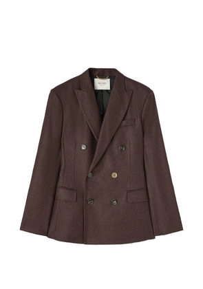 RETORI double-breasted peak-lapel blazer - Brown
