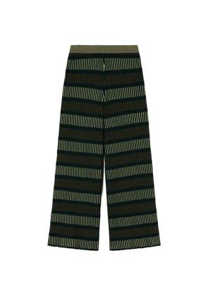 RETORI striped palazzo pants - Green