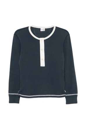 Chloé button-placket long-sleeve top - Blue