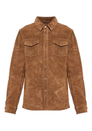 AllSaints Sully suede shirt - Brown