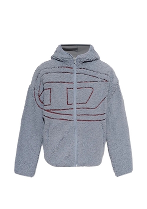 Diesel Teddy logo-embroidered hoodie - Grey