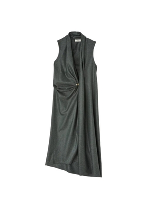 RETORI wrap-style sleeveless maxi dress - Green