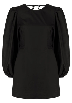 GANNI open-back organic cotton minidress - Black