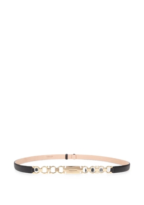 Ferragamo Gancini extendable leather belt - Black