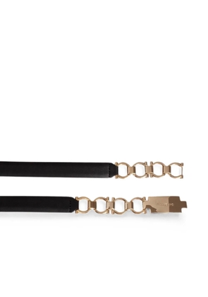 Ferragamo Gancini extendable leather belt - Black