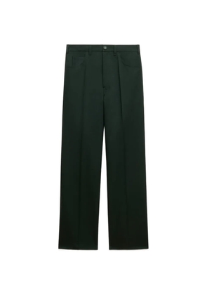 Marni pressed-crease straight-leg trousers - Green