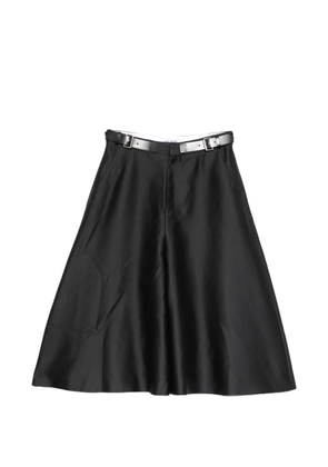 Dice Kayek belted wide-leg culotte trousers - Black