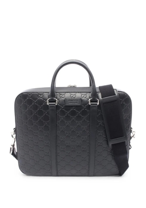 Gucci Pre-Owned 2010s Signature briefcase bag - Black