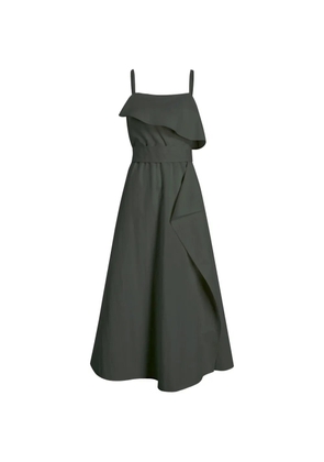 Proenza Schouler White Label Reign dress in washed cotton - Green