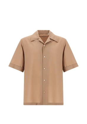 Herno bowling-collar shirt - Neutrals