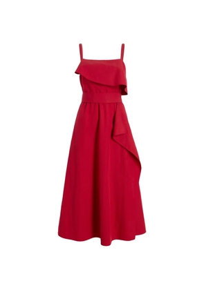 Proenza Schouler White Label Reign dress in washed cotton - Red