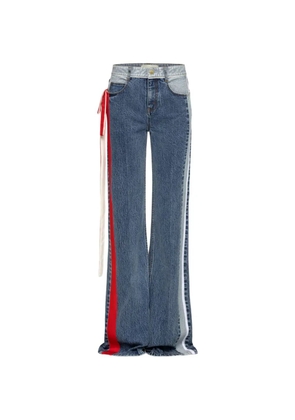 Hellessy Ben side-stripe straight-leg denim jeans - Blue