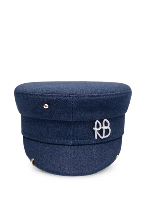Ruslan Baginskiy Baker Boy pierced cap - Blue