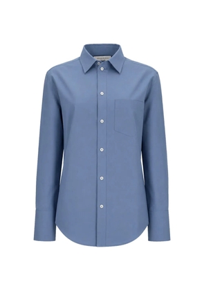 Victoria Beckham chest-pocket button-up shirt - Blue