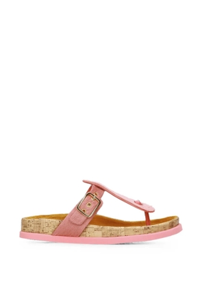 Premiata buckle-fastening calf-hair sandals - Pink