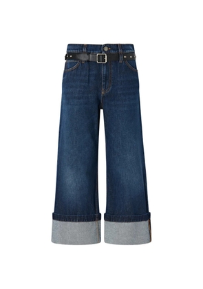 PINKO belted turn-up jeans - Blue
