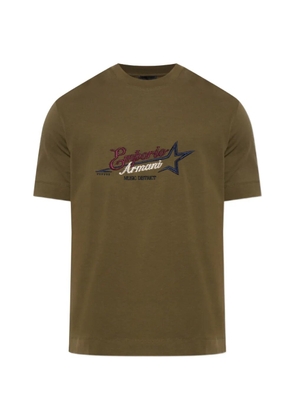 Emporio Armani embroidered logo T-shirt - Green