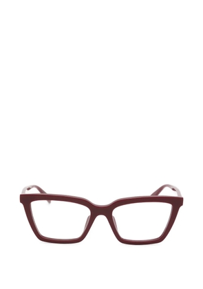 Saint Laurent Eyewear rectangle-frame glasses - Red