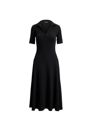 Lauren Ralph Lauren rib-knit midi dress - Black