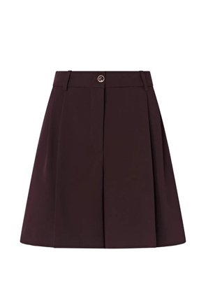 PINKO pleated high-waisted shorts - Red