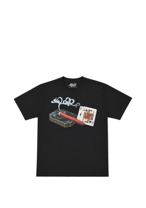 Melt graphic-print T-shirt - Black