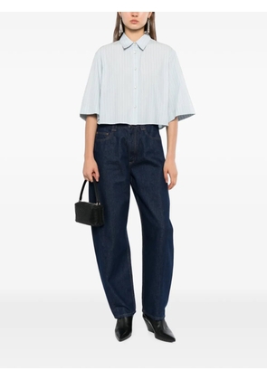 Helmut Lang striped long-sleeve shirt - Blue
