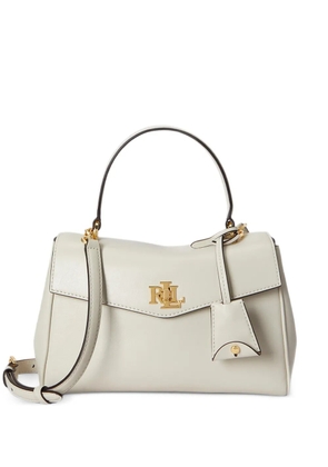 Lauren Ralph Lauren small Farrah soft leather satchel bag - White