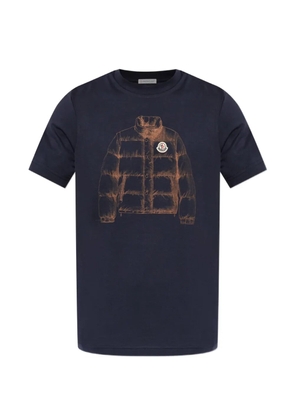 Moncler graphic-print T-shirt - Blue