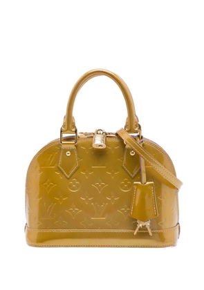 Louis Vuitton Pre-Owned 2012 Monogram Vernis Alma BB satchel - Gold