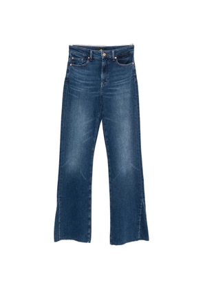 Seven faded-effect flared jeans - Blue