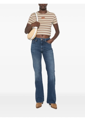Seven faded-effect flared jeans - Blue