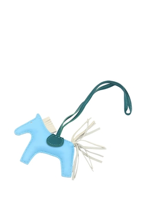 Hermès Pre-Owned 2000-2026 Milo Lambskin Grigri Rodeo Bag Charm PM key chain - Blue