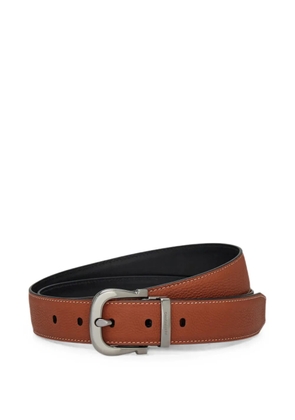 Ferragamo reversible and adjustable Gancini belt - Neutrals