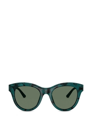 Dolce & Gabbana Eyewear havana petrol round sunglasses - Green