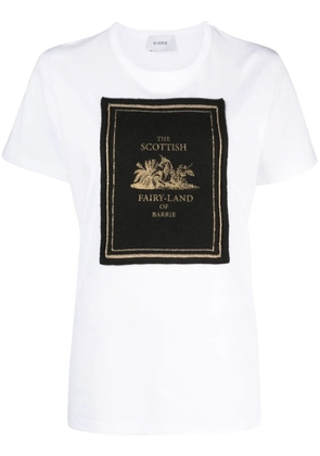 Barrie logo-patch cotton T-shirt - White