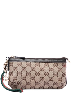 Gucci Pre-Owned 2000-2015 GG Canvas Web Jolicoeur Wristlet pouch - Neutrals
