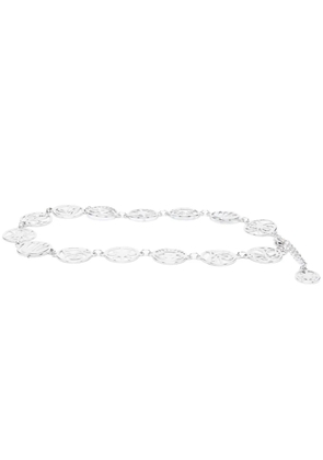 Alberta Ferretti chain-link charm belt - Silver