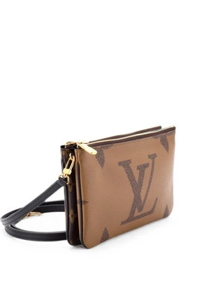 Louis Vuitton Pre-Owned Double Zip Pochette Reverse Monogram Giant clutch bag - Brown