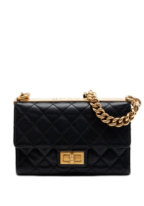 CHANEL Pre-Owned 2012-2013 Mini Quilted Goatskin Reissue 2.55 Rita Flap crossbody bag - Black