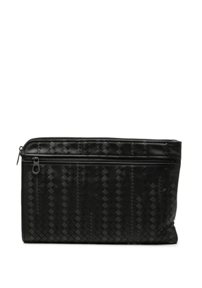 Bottega Veneta Pre-Owned 2012-2026 Bicolor Nappa Intrecciato clutch bag - Black