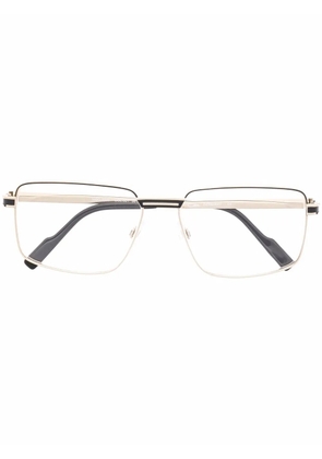 Cazal rectangle frame titanium glasses - Gold