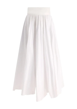 F.It bandeau-waist cotton skirt - White