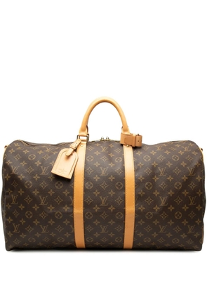 Louis Vuitton Pre-Owned 1998 Monogram Keepall Bandouliere 55 travel bag - Brown