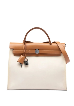Hermès Pre-Owned 2019 Toile Herbag Zip 31 satchel - Neutrals