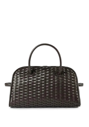 Jacquemus small Turismo woven leather tote bag - Brown