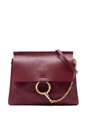 Chloé Pre-Owned 2017 Medium Leather Faye shoulder bag - Red