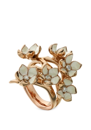 Shaun Leane Cherry Blossom diamond and frehwater pearl ring - Pink